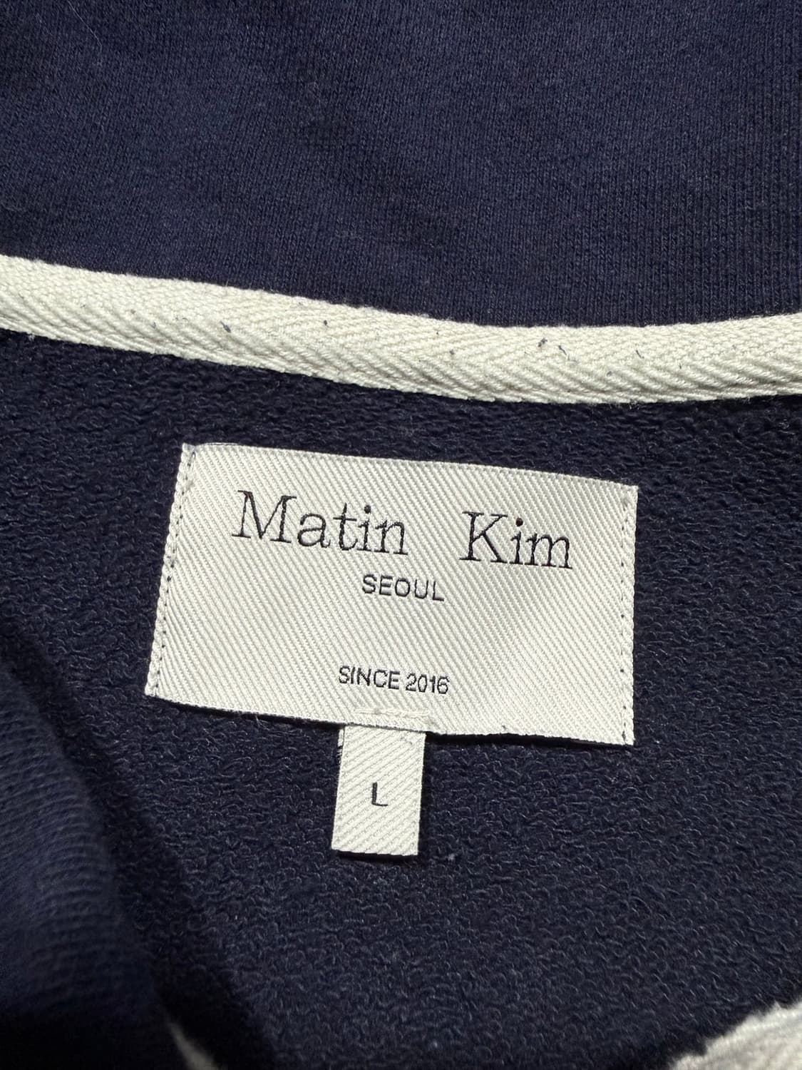 Matin kim 마뗑킴 반집업 맨투맨 상품이미지3