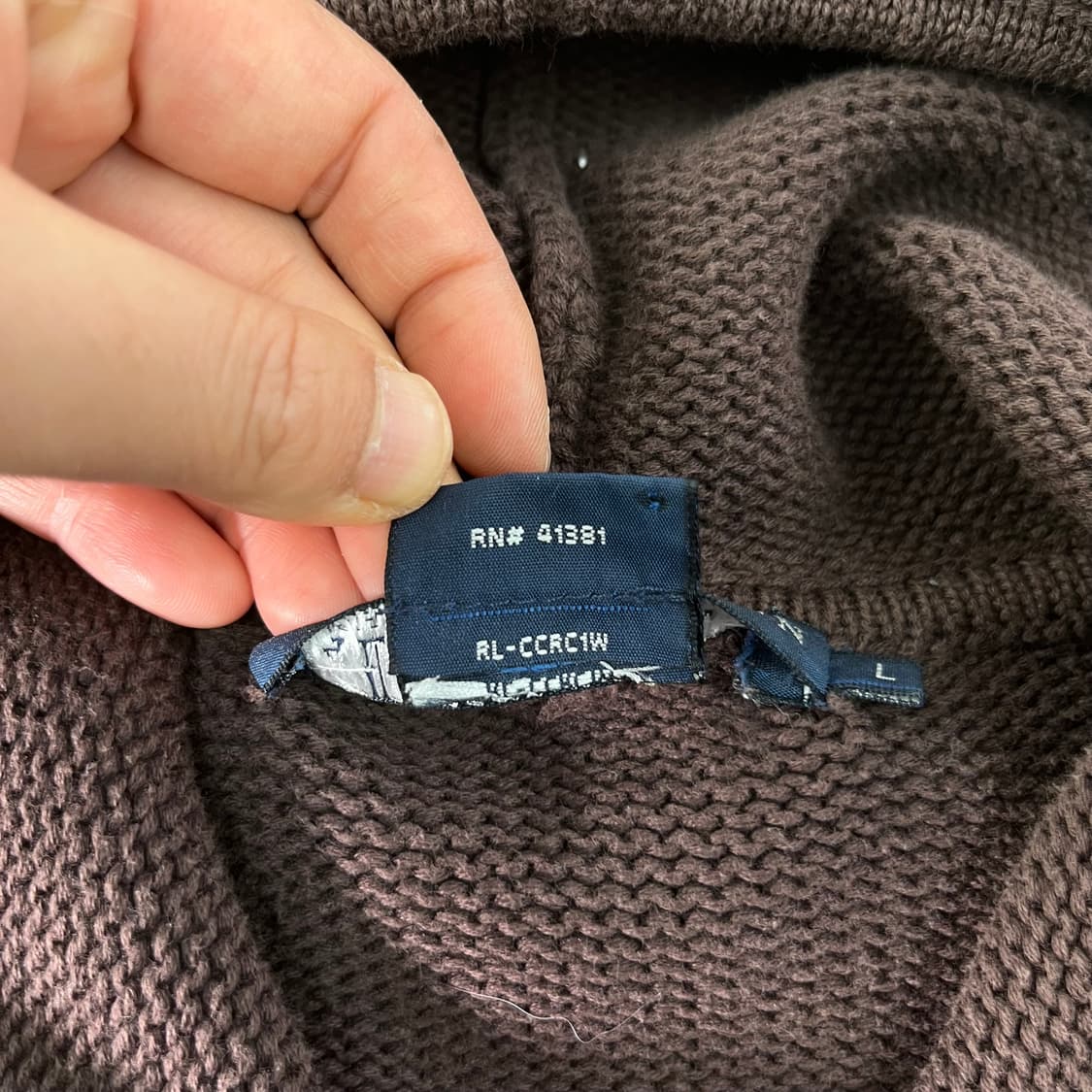 W 95 폴로랄프로렌 스몰포니 니트 후드집업 상품이미지4