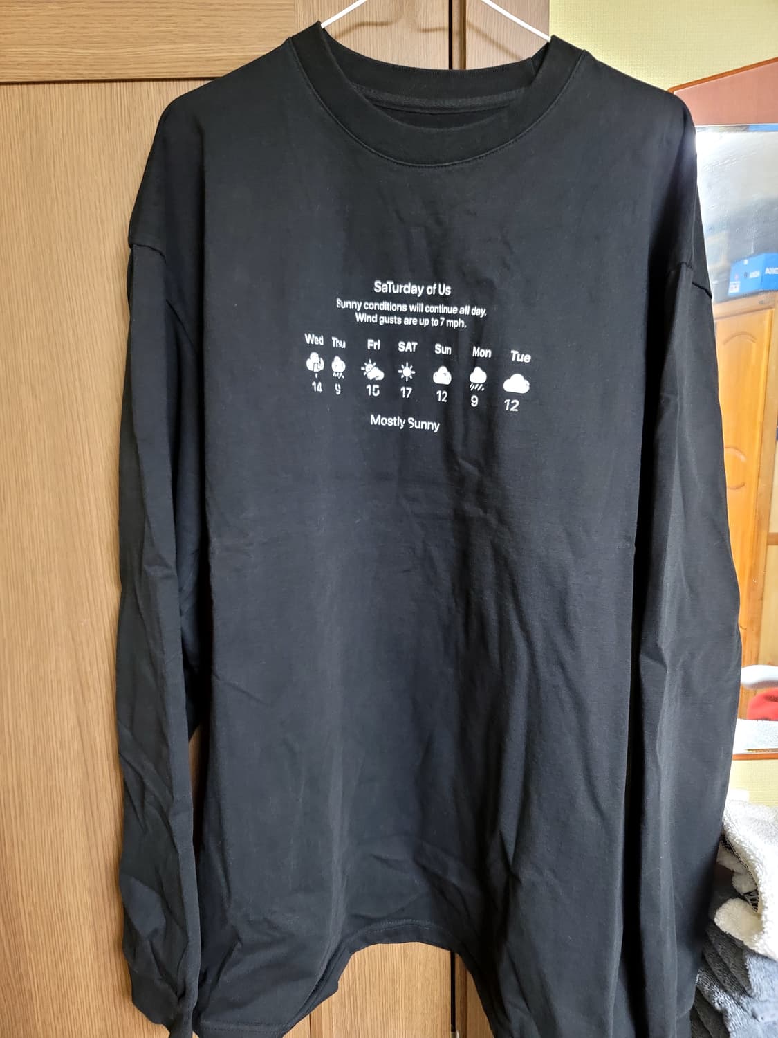 에스티유 웨더 사인 롱슬리브 블랙 L 상품이미지1