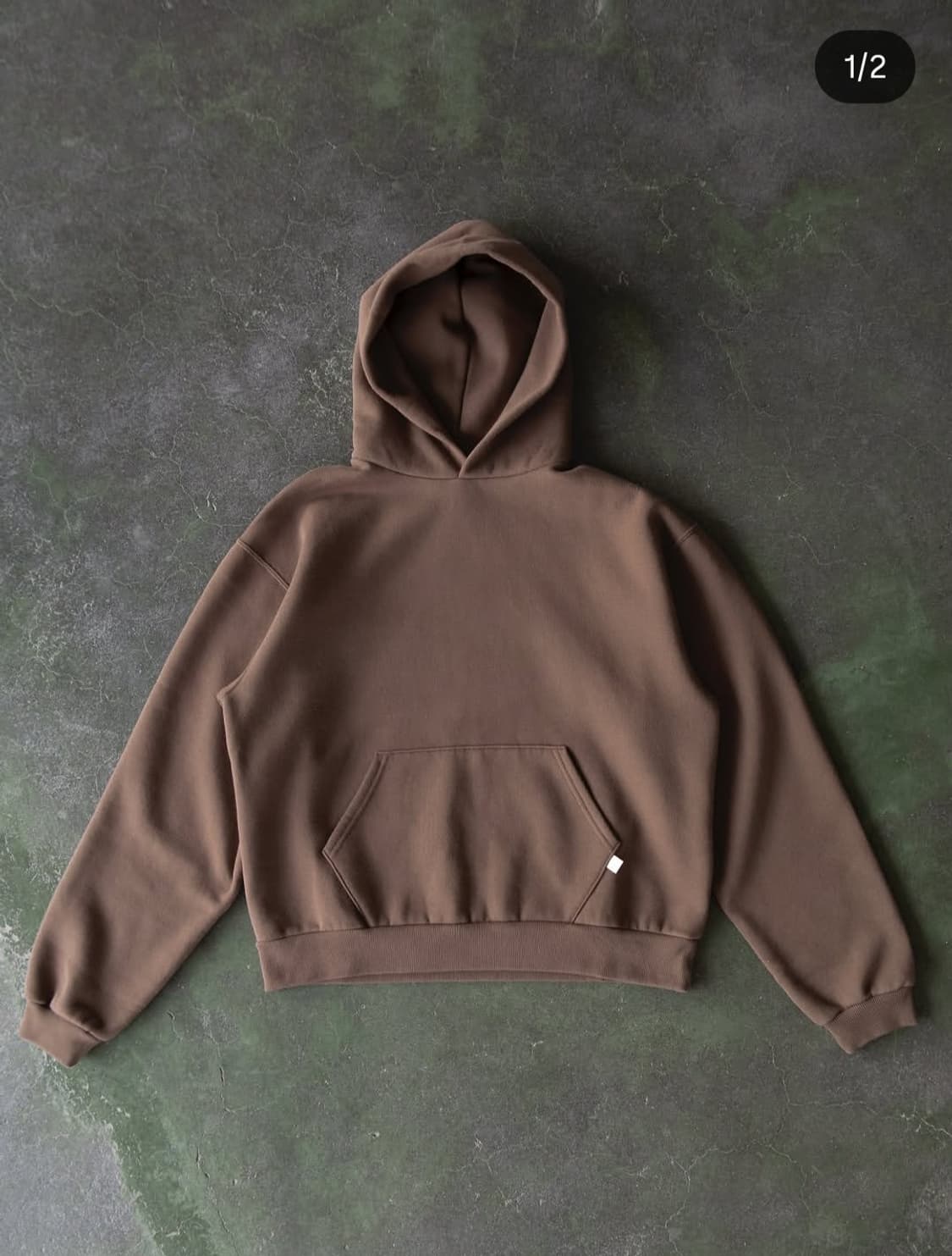 77c 클라우드 후디 브라운 L 상품이미지1