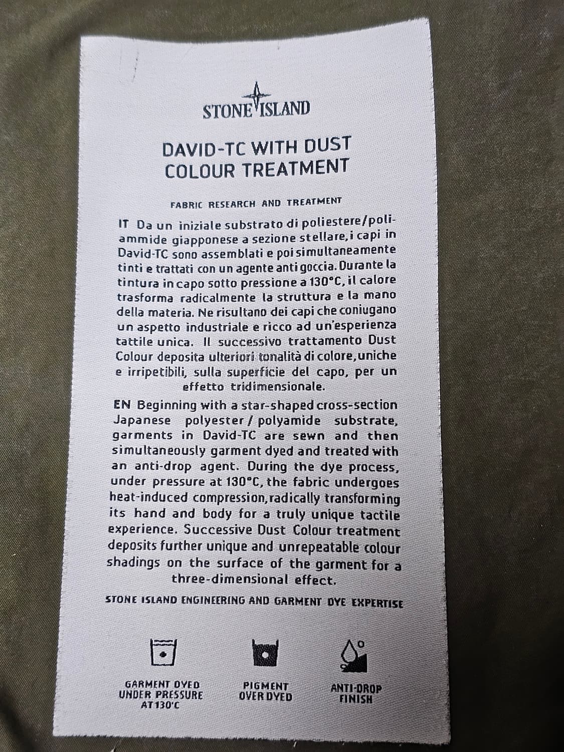 스톤아일랜드 DAVID-TC WITH DUST COLOUR 자켓 상품이미지7