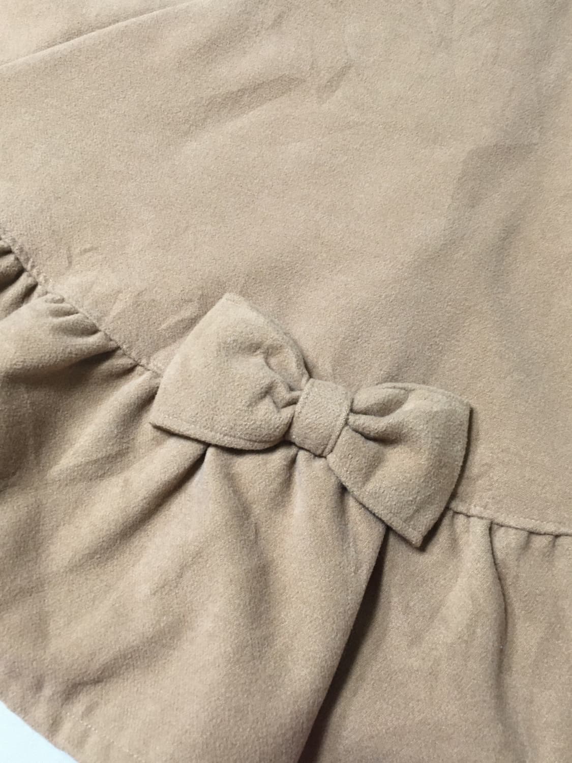 메조피아노 브라운 리본 도트 땡땡이 케이프 코트 라떼 히메 갸루 러 상품이미지4