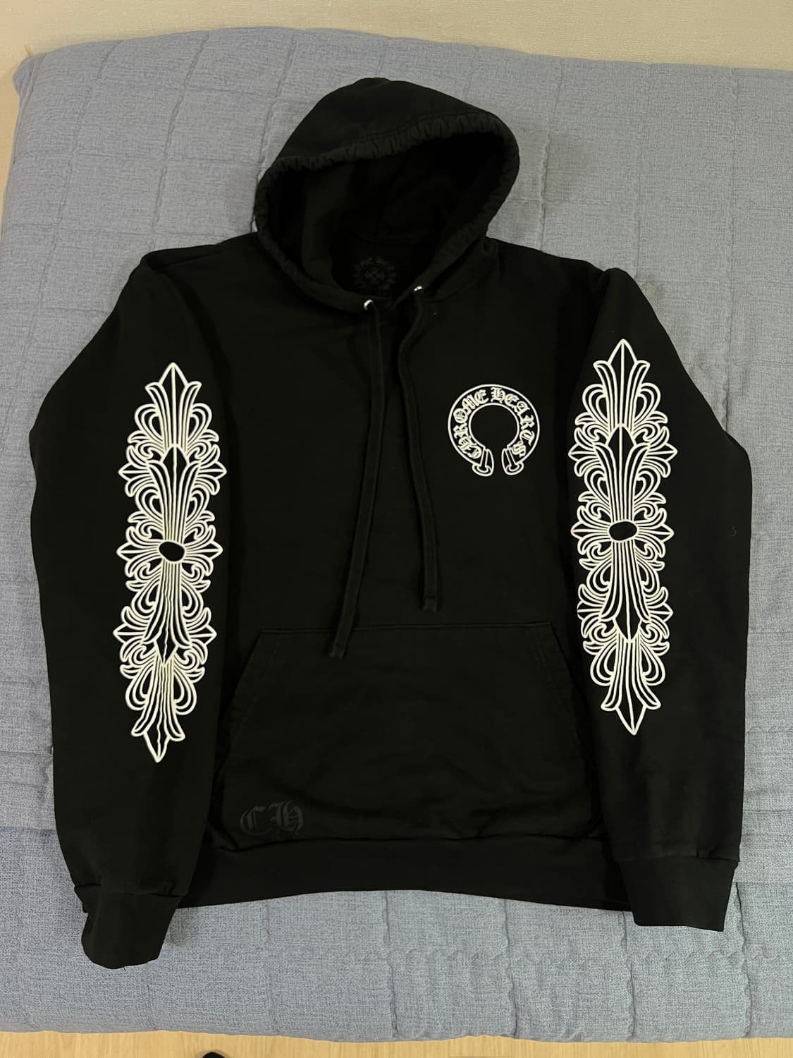 [L] 크롬하츠 홀스슈 플로랄 후드 상품이미지1