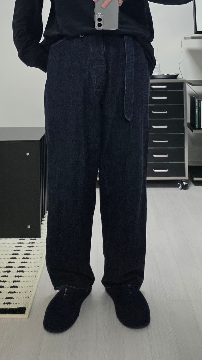 코모리 벨티드 데님 3사이즈 상품이미지6