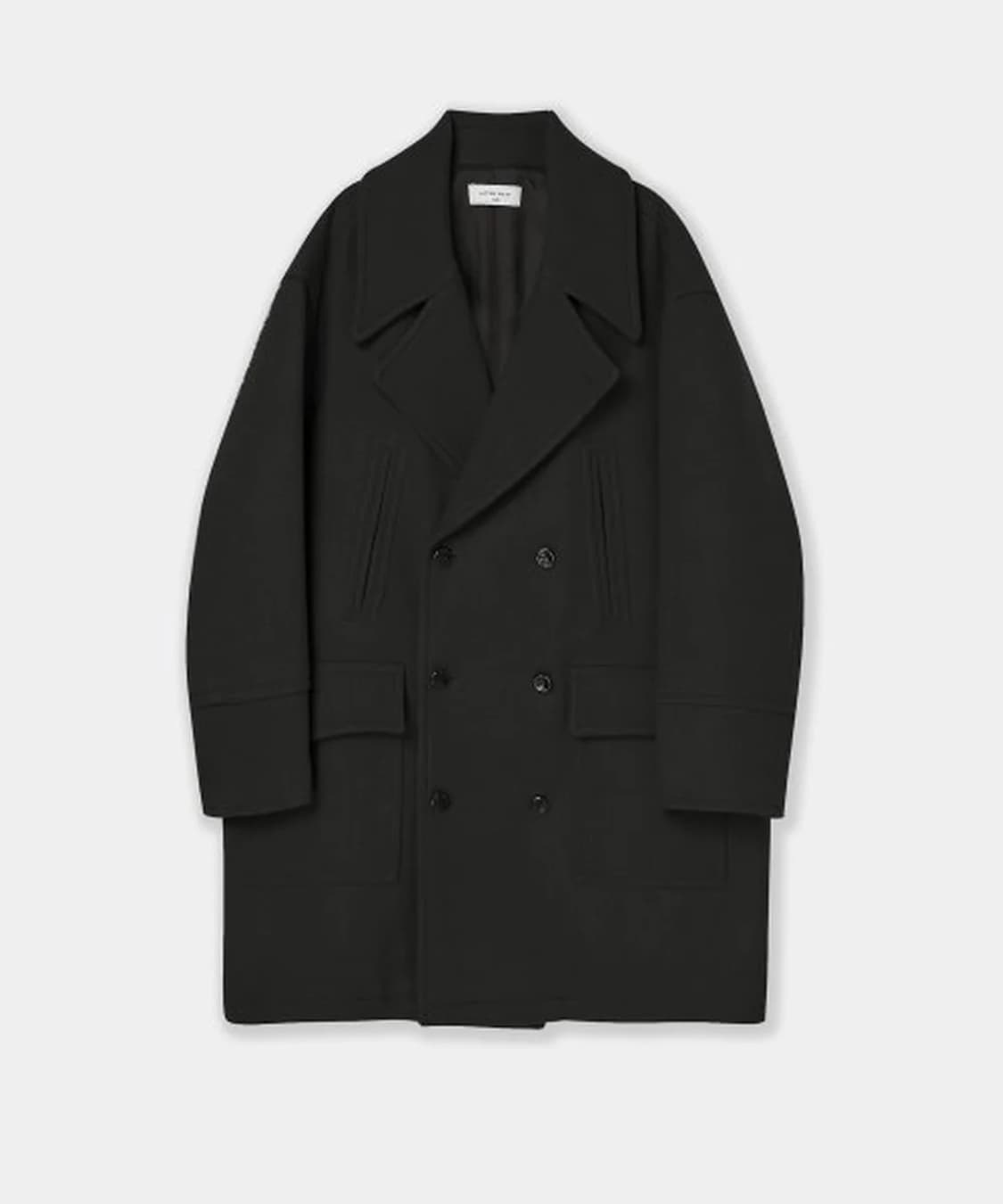 애프터프레이 셔먼 더블 피코트 블랙 M 상품이미지1