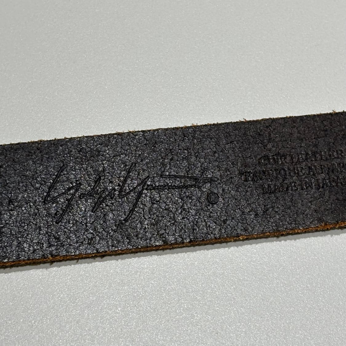 요지 야마모토 버클리스 레더 벨트 상품이미지4