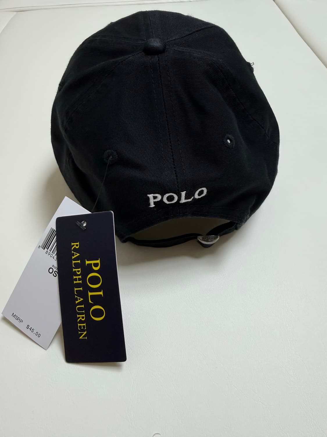 폴로 랄프로렌 볼캡 모자 (블랙)(화이트포니자수)(새상품) 상품이미지2