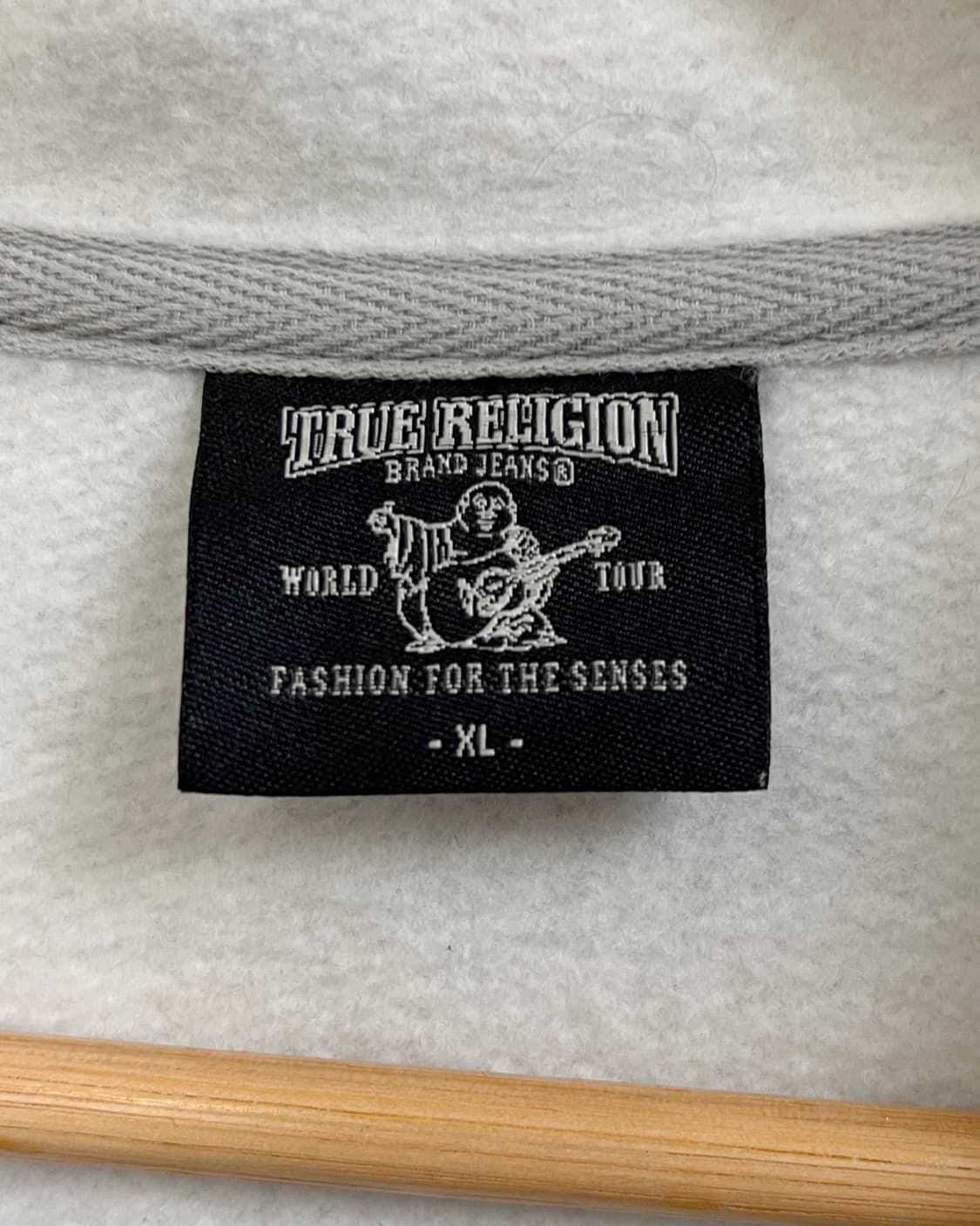 트루릴리젼 베이직 로고 포켓 그레이 후드집업 상품이미지8