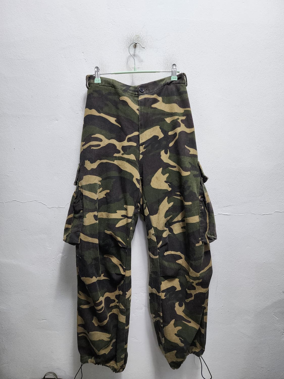 카모플라쥬 밀리터리 헤비코튼 와이드 카고팬츠  상품이미지1