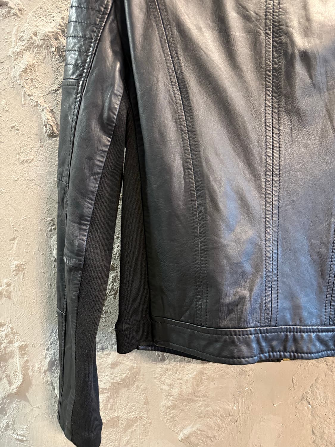 망고 MANGO 양가죽 라이더 자켓 블랙 XS 상품이미지5