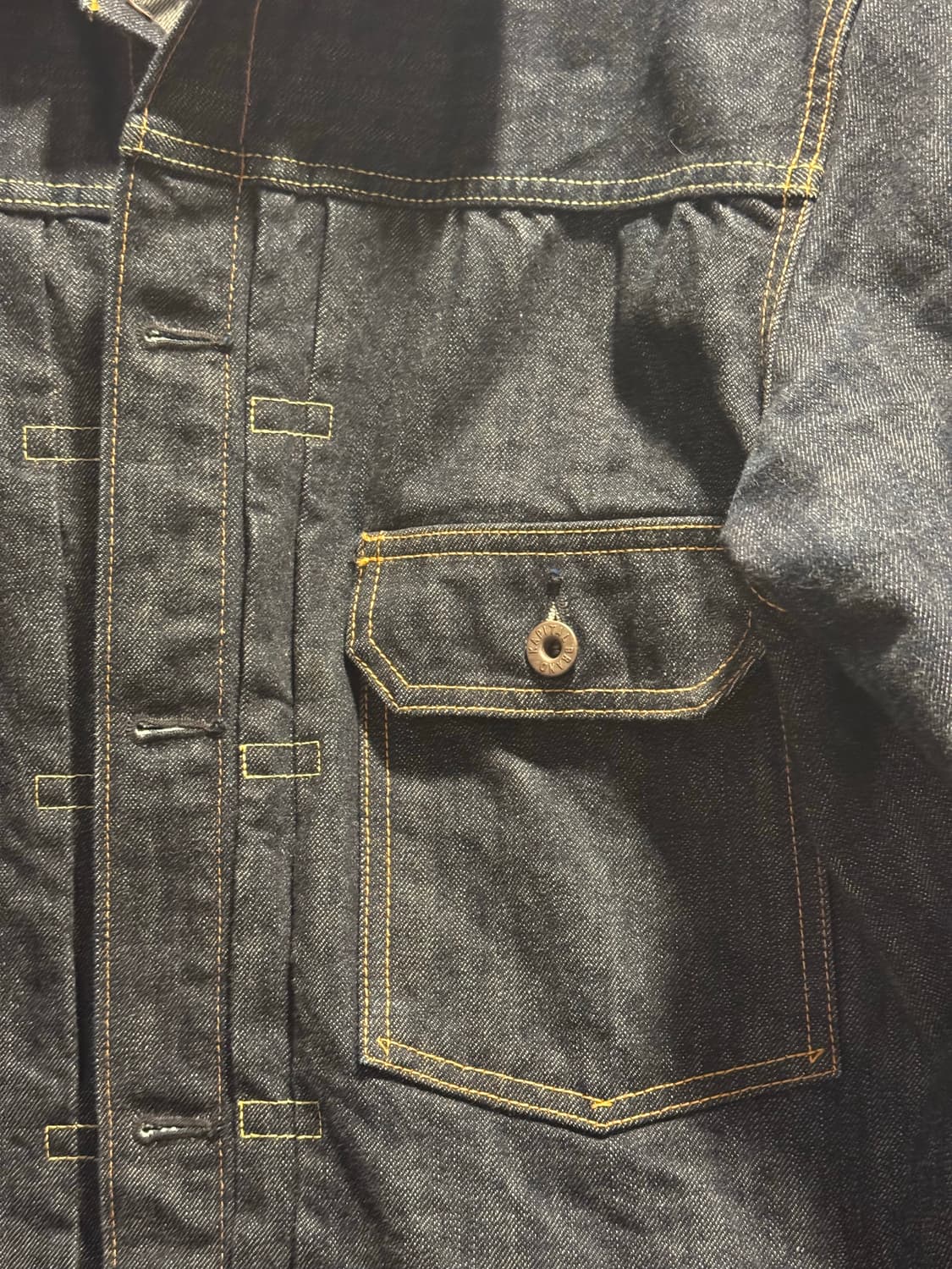 캐피탈 14온즈 데님 1ST 원 워시 자켓 인디고 상품이미지4