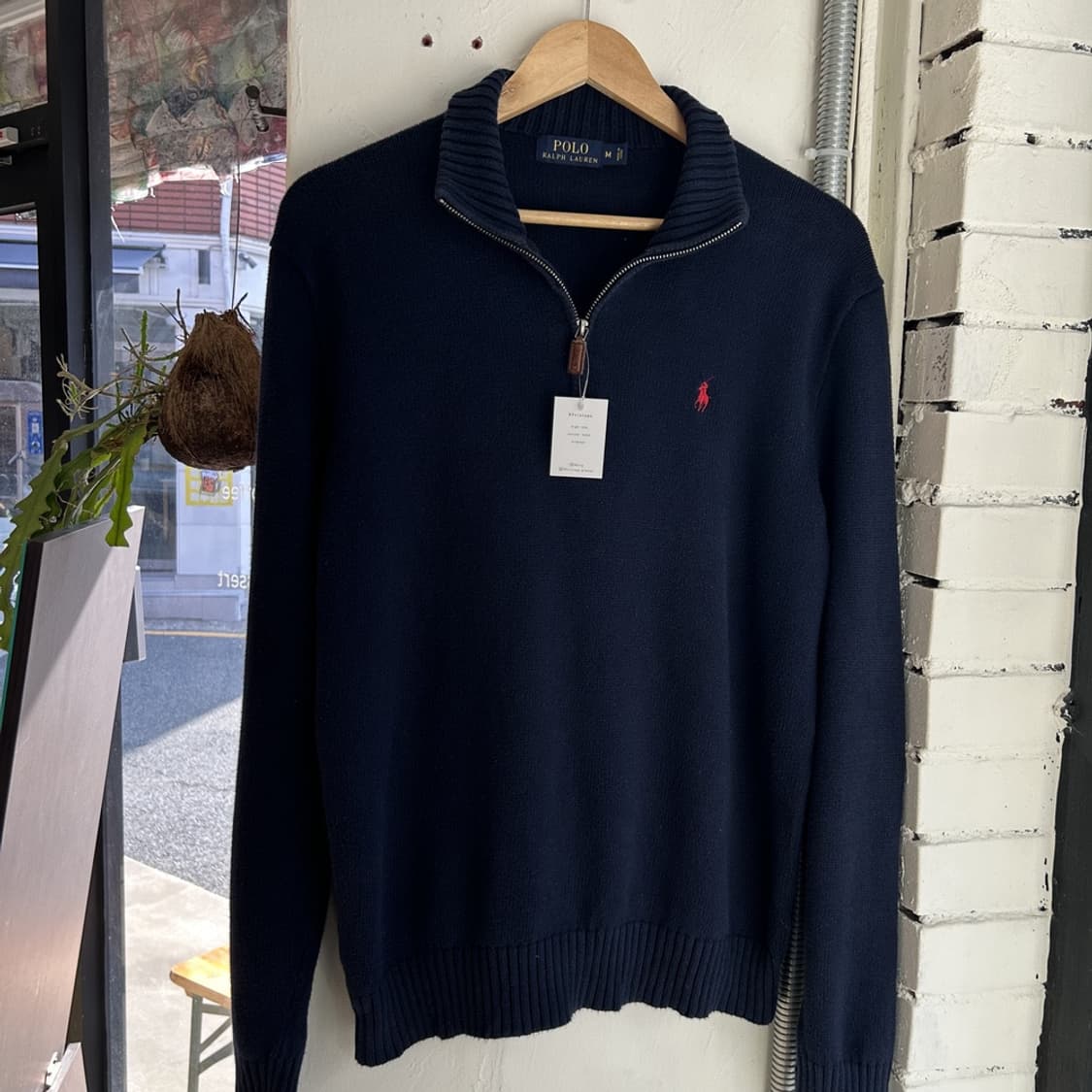 15459 - 폴로 랄프로렌 네이비 반집업 니트 상품이미지2