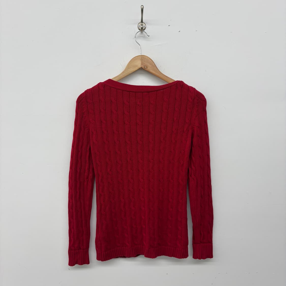 폴로 로렌 랄프로렌 케이블 니트 레드 여s 상품이미지5