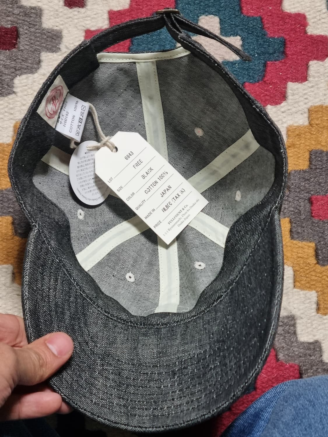 풀카운트 볼캡 블랙 상품이미지2