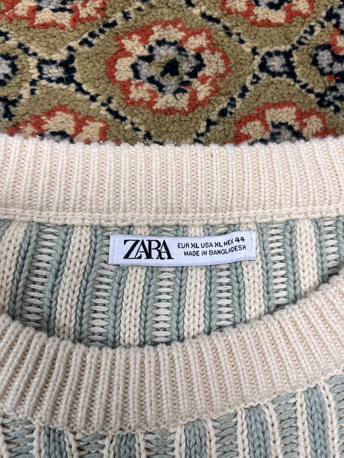 [XL] 자라 스트라이프 니트 민트 상품이미지2