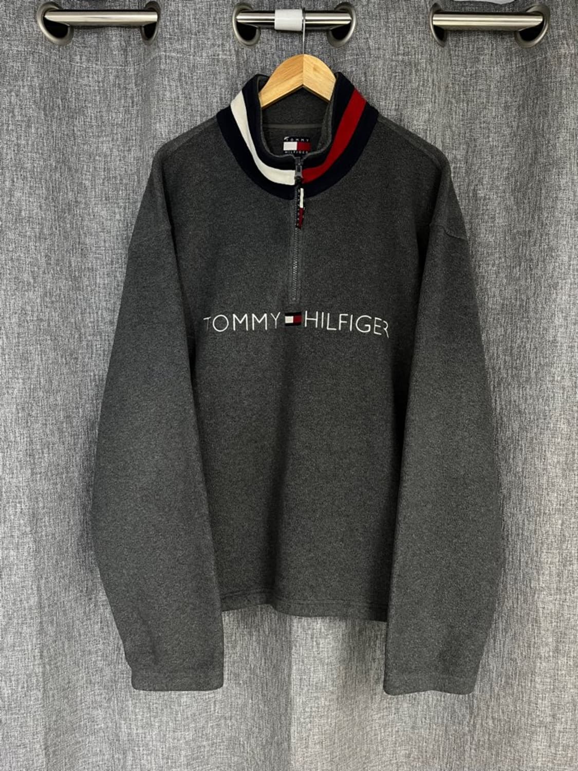 타미힐피거 올드스쿨 반집업 후리스/#3425 상품이미지1