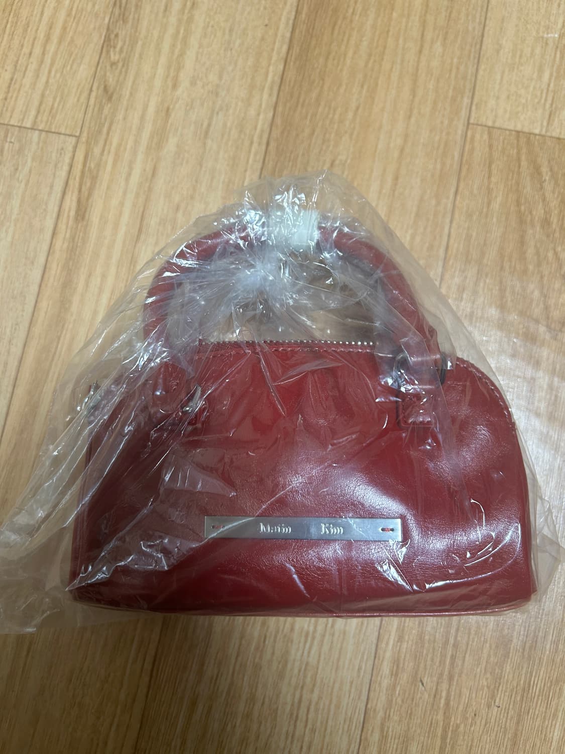 마뗑킴 더블 지퍼 미니 크로스백 레드 상품이미지1