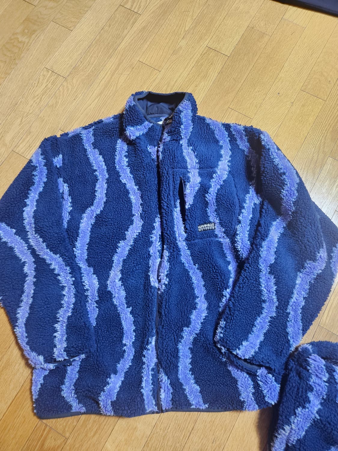 그라미치 쉐르파 리플 자켓 팬츠 셋업 양털 플리스 후리스 세트 xxl 상품이미지3