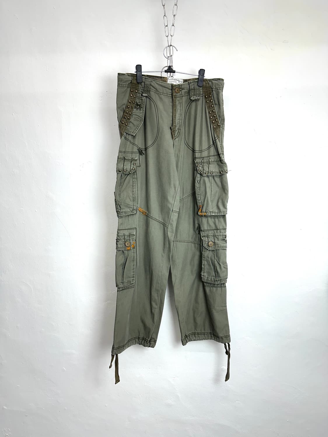 Military Studded Grunge Cargo Pants 상품이미지4