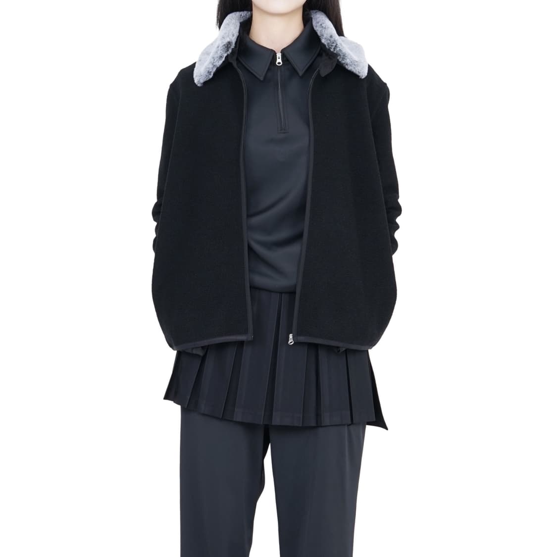 (사이즈교환) 지초이 AW25 디태처블 카라 자켓 3->2,1 상품이미지1