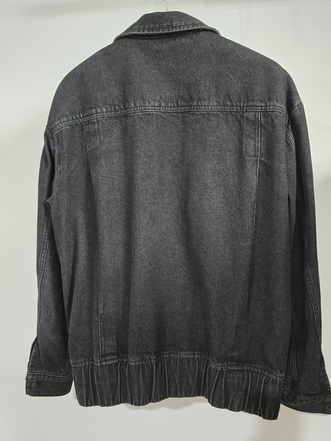 86로드(86ROAD)  워싱 데님 지퍼 자켓 블랙 상품이미지2