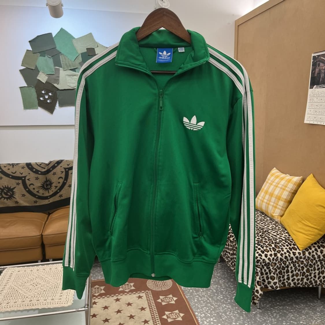 아디다스 레트로 Y2K 00's 비비드 그린 져지 집업 S C09880 상품이미지3