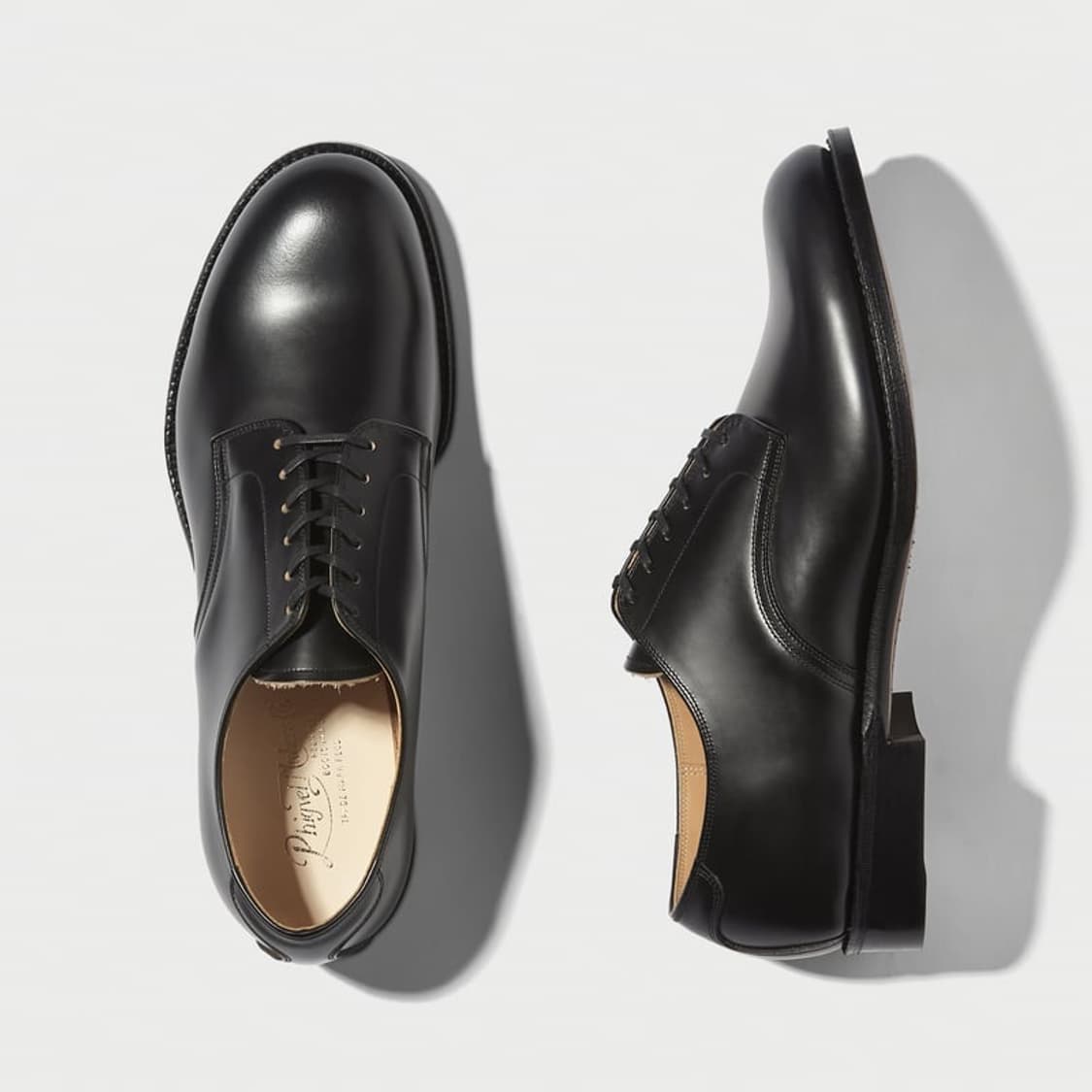 [8 1/2, 265]피그벨 블랙 미해군 서비스 슈즈 더비 상품이미지1