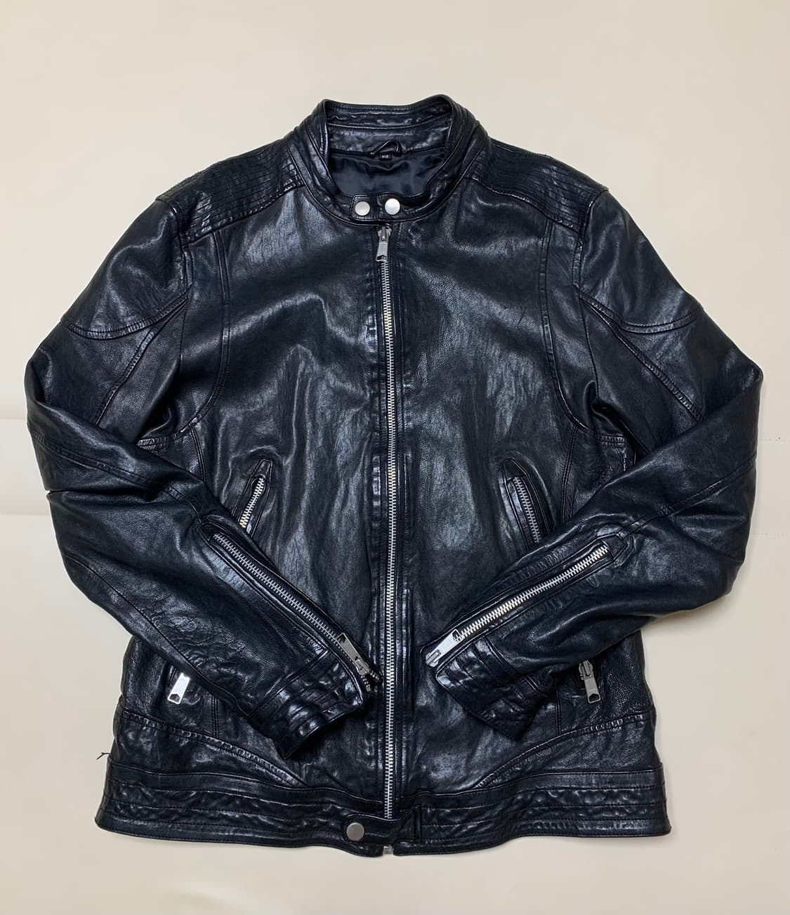 이태리 원단 레더봄버 자켓(양가죽) 상품이미지2