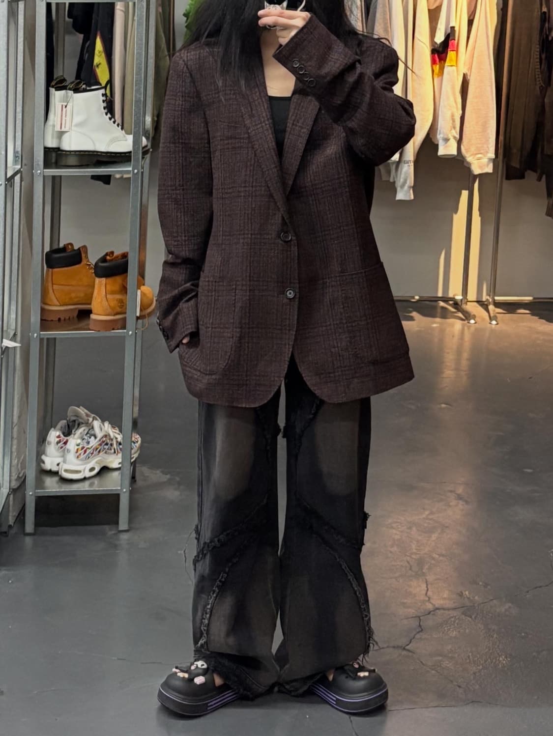 브룩스브라더스 헤리티지 캐시미어 혼방 체크 블레이저A2006 상품이미지1