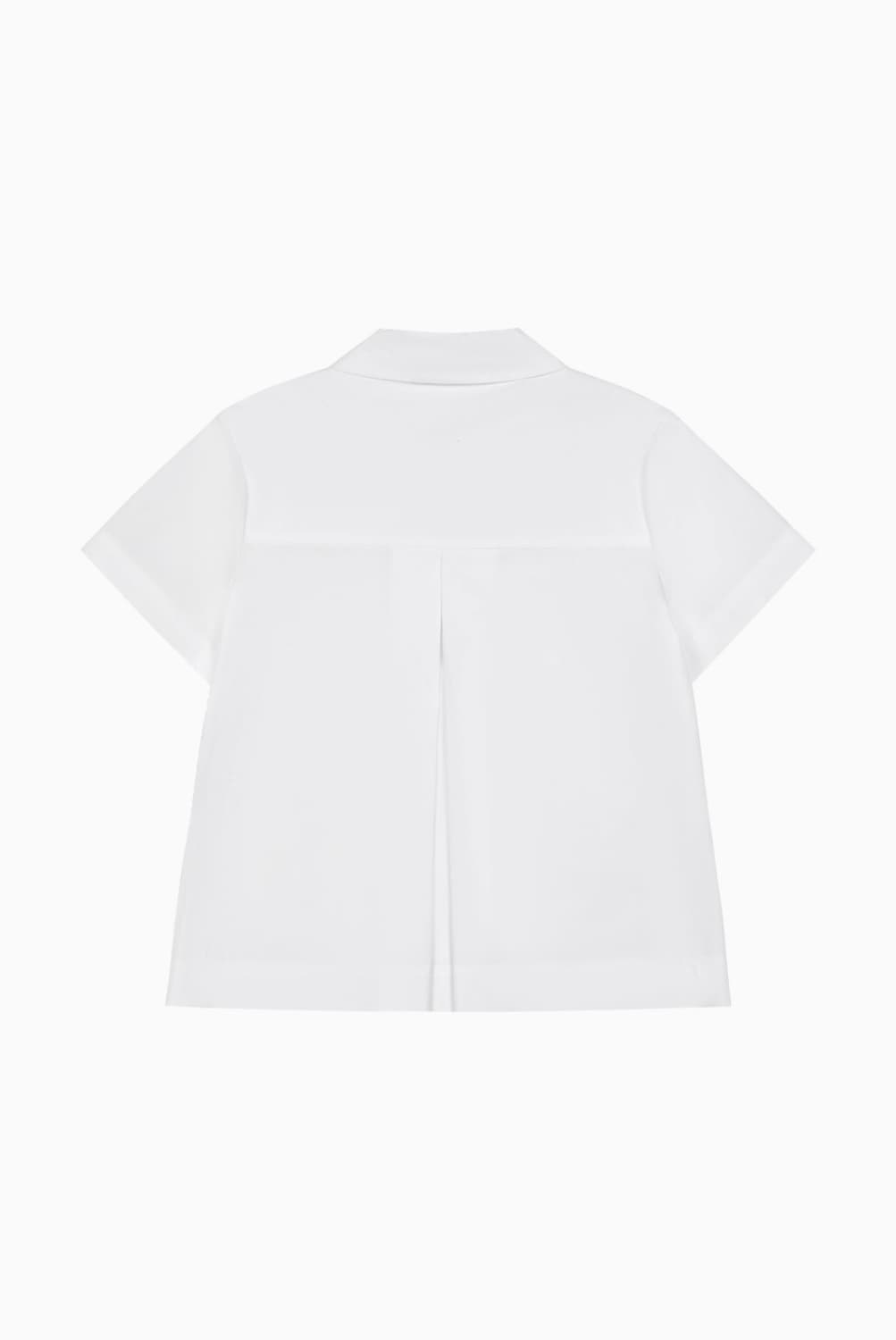 오헤시오 셔츠 블라우스 POINT FRILL SHIRT, WHITE 상품이미지2