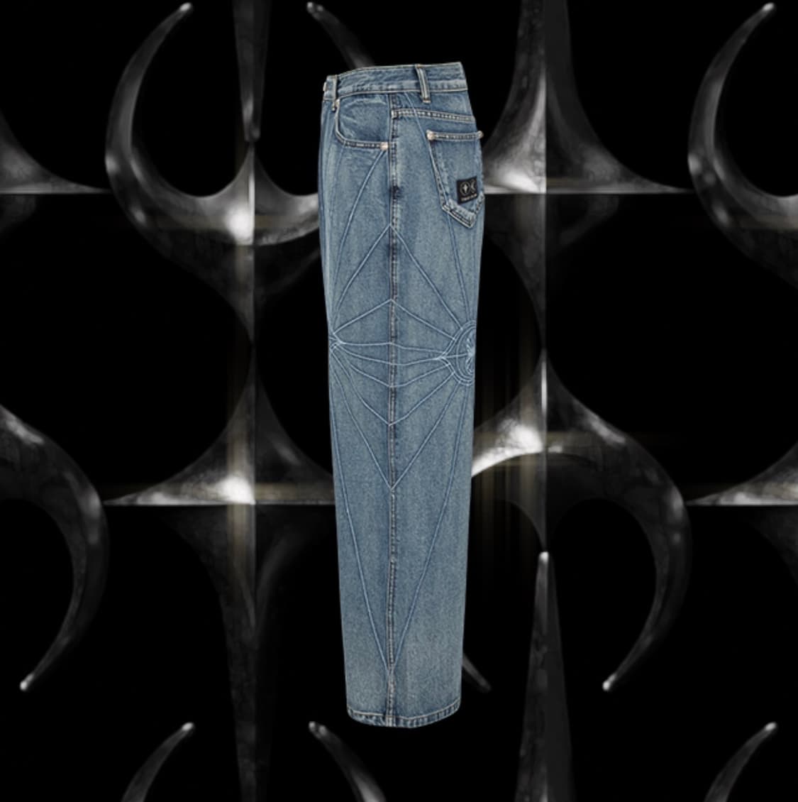 떠그클럽 체인 스티치 데님팬츠 블루 -2size- 미착용 새상품 상품이미지6