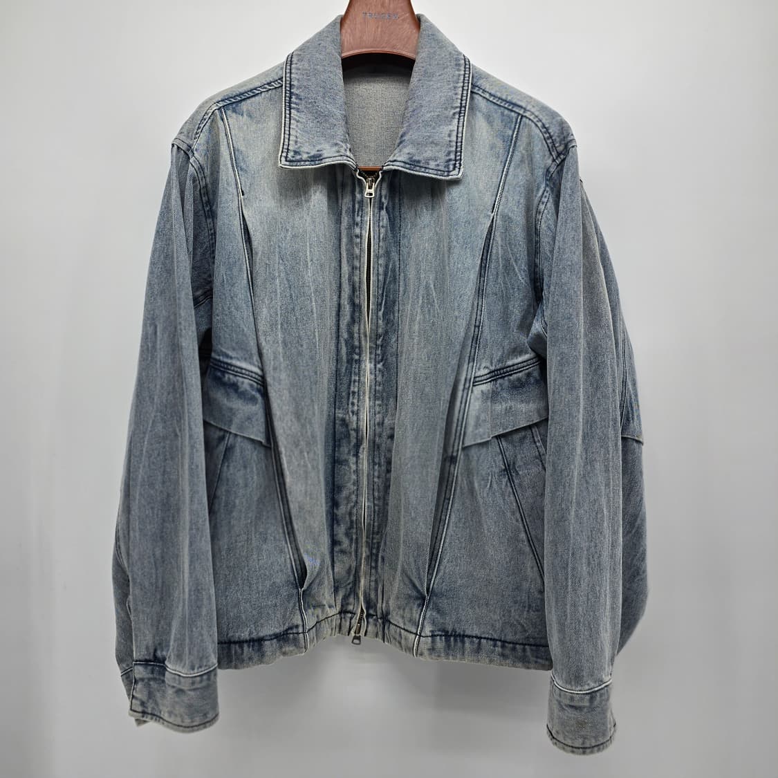 IL CORSO 데님 집업 자켓 0XL 오버핏 빈티지 데님자켓 상품이미지1
