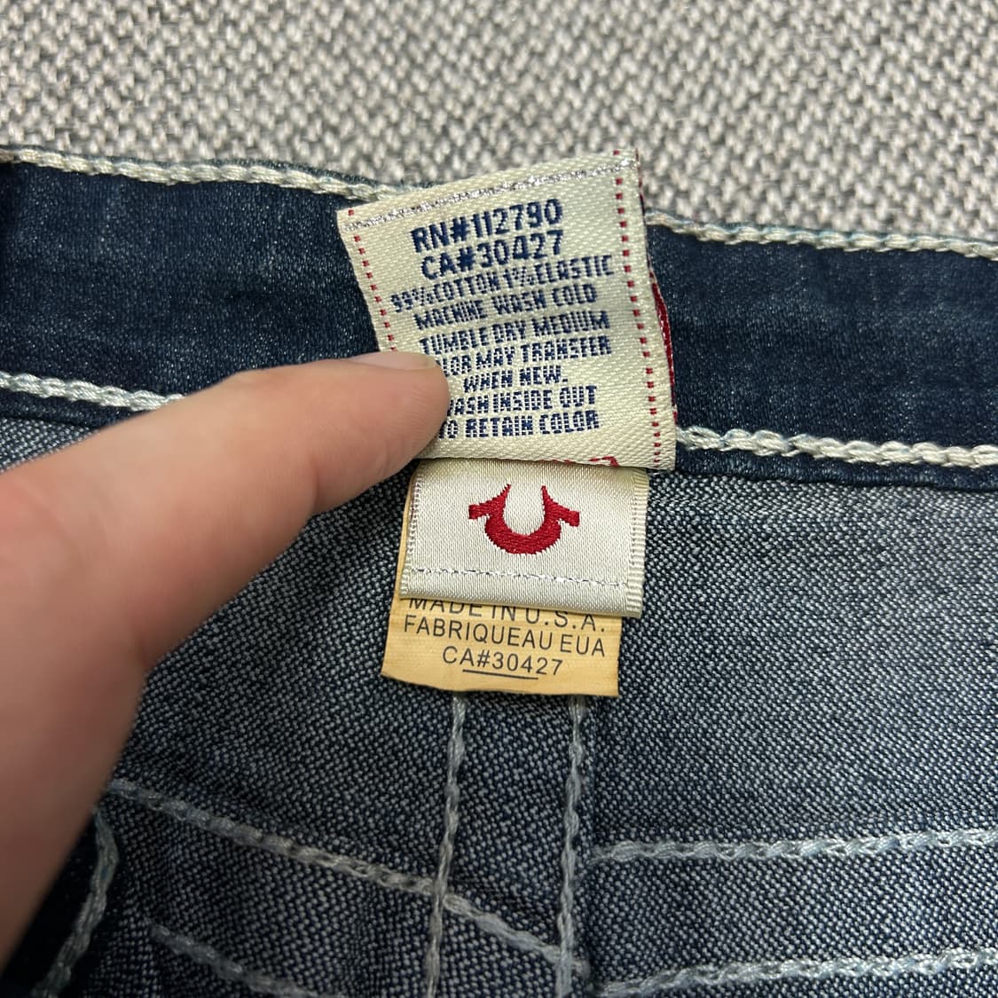 트루릴리전 빌리 슈퍼티 스티치 데님팬츠(29) 상품이미지7