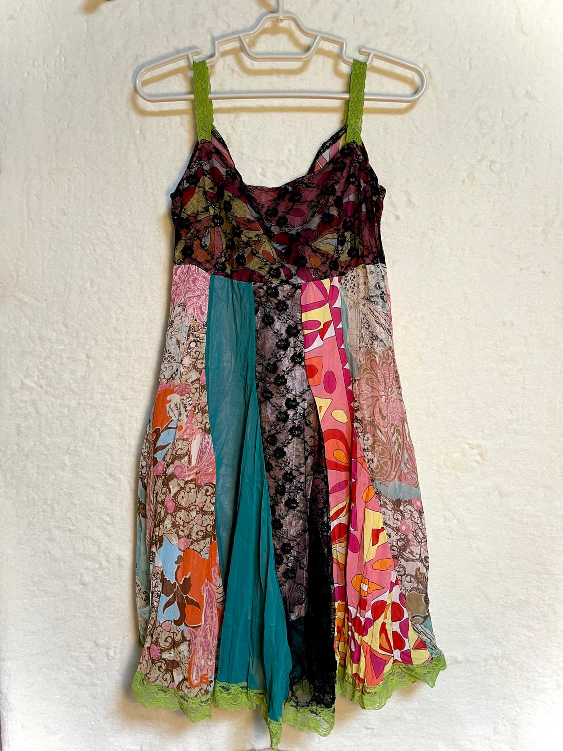 빈티지 패치 레이스 슬리브리스 원피스 상품이미지2