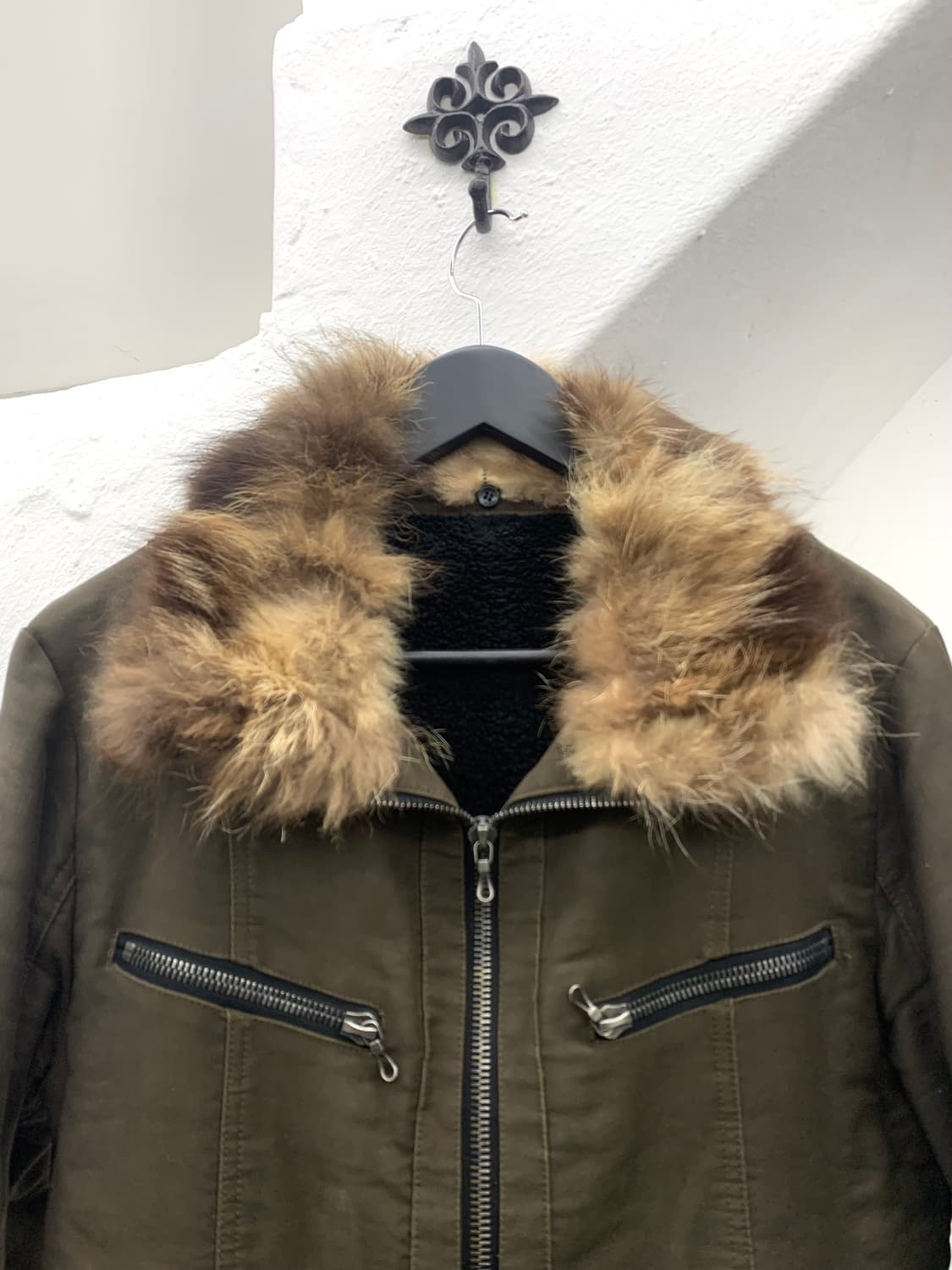 Shellac fur trimmed rider jacket   상품이미지2