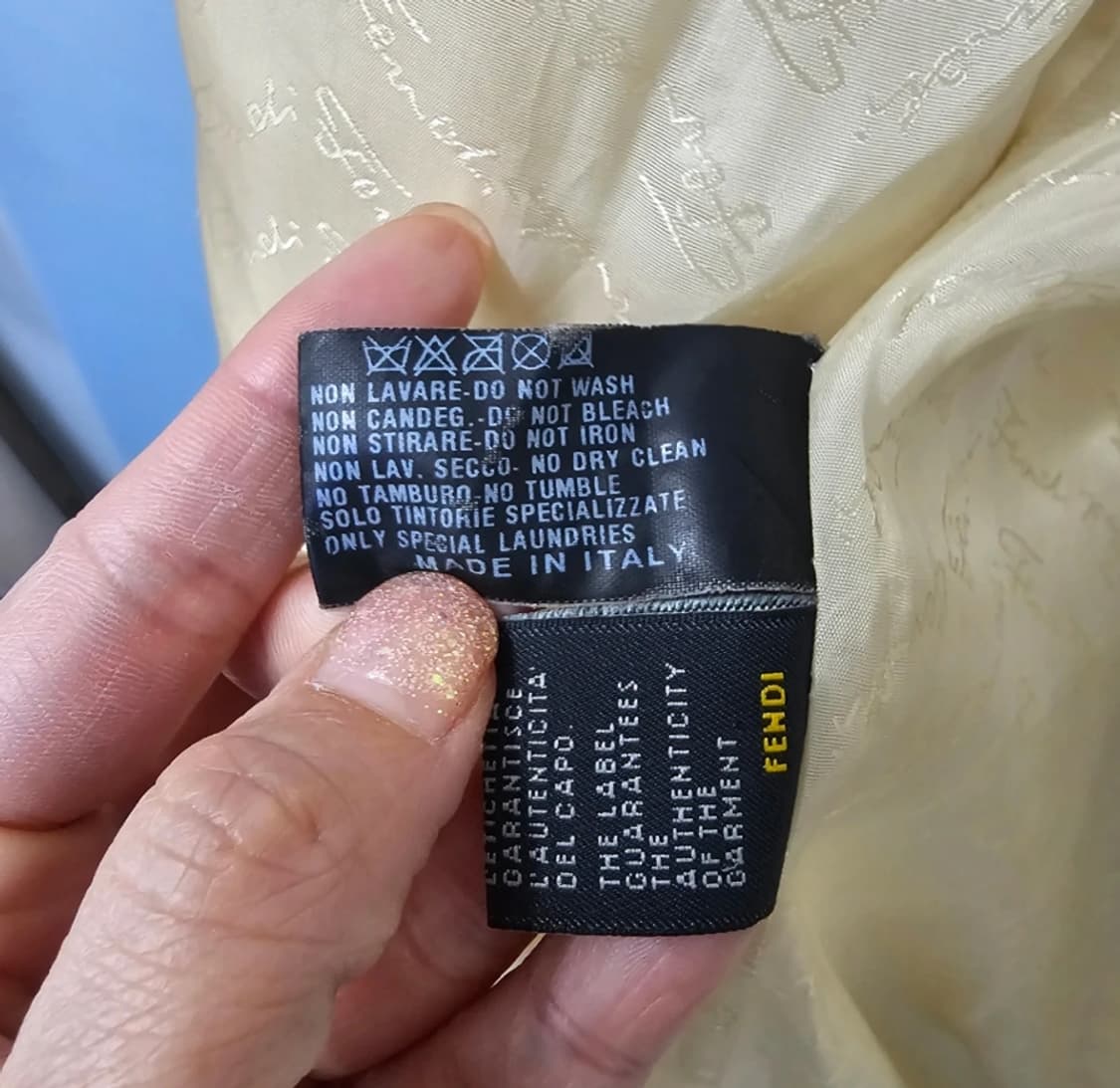 펜디 아이보리 코트 정품 42사이즈 상품이미지10