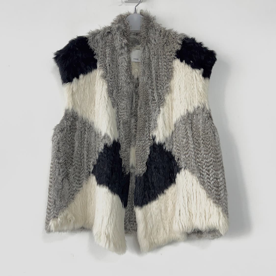 빈스 컬러블록 래빗퍼 베스트 상품이미지3