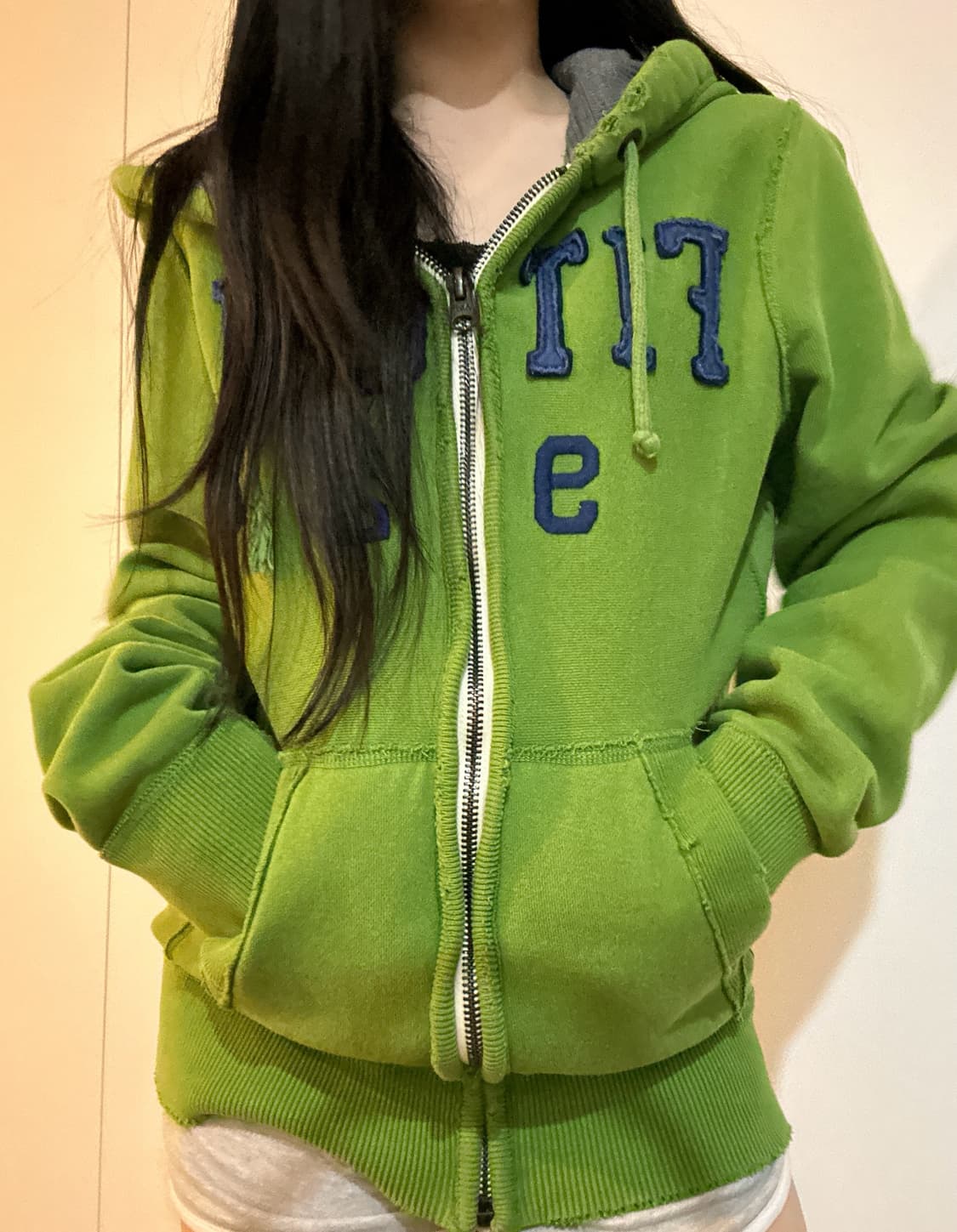 아베크롬비 FITCH green hoodie zip up (희귀템) 상품이미지1