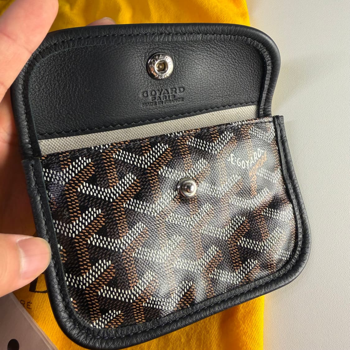 {풀구성} 고야드 미니앙주 블랙 카프 스킨 고야딘 캔버스 토트백 상품이미지2