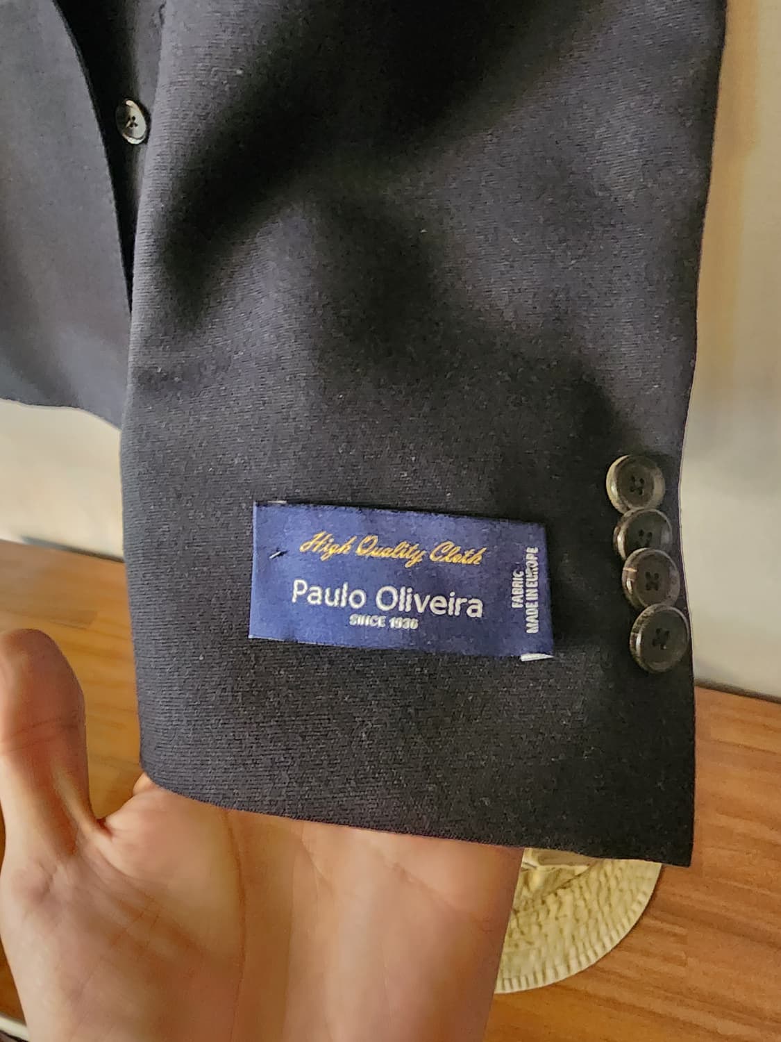 맨온더분 paulo olivira 다크네이비 더블 브레스티드 셋업 48 상품이미지3