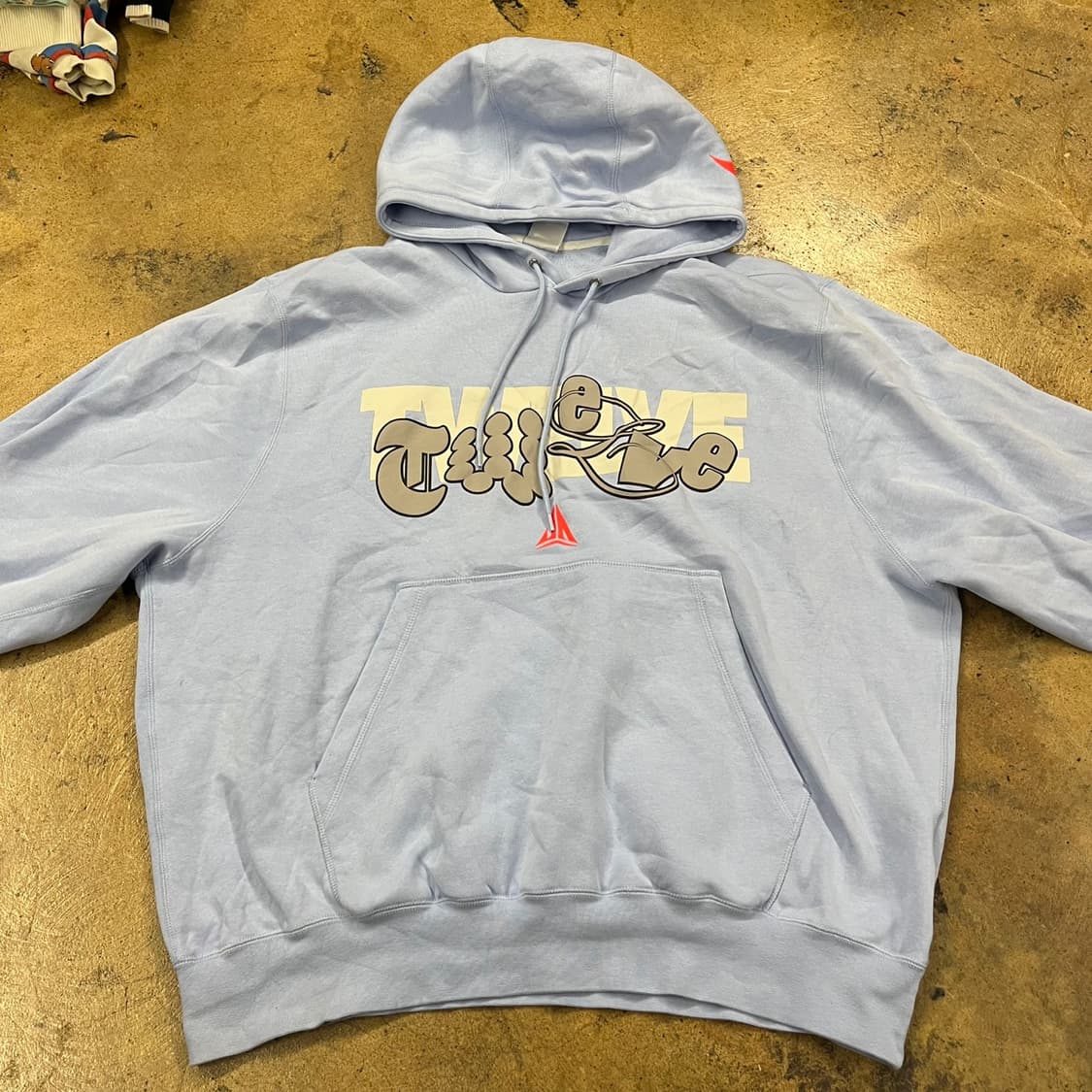 [정품/4XL] 나이키 조던 Twelve 그래픽 후드티 하늘색 b8 상품이미지3