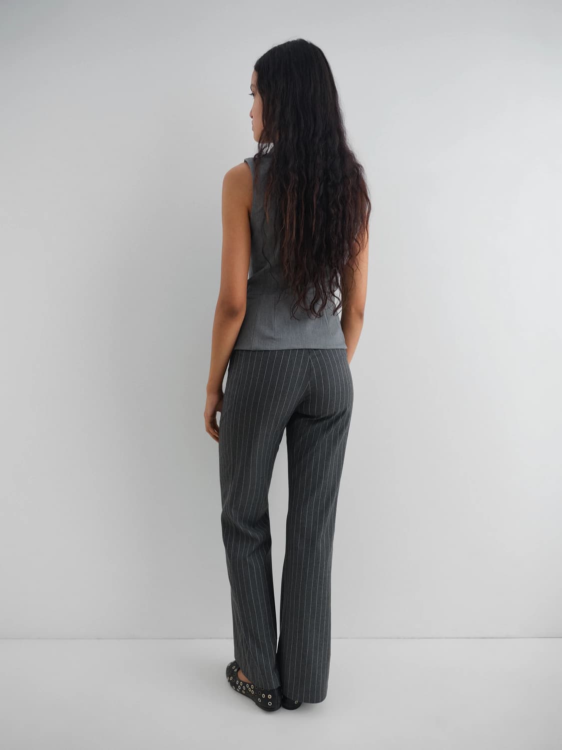 (36,38) 기마구아스 니콜 테일러드 트라우저 그레이 상품이미지4