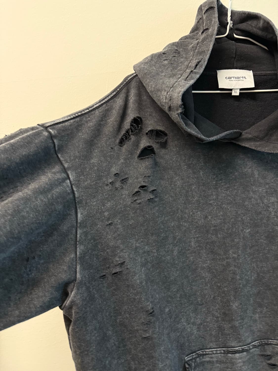 Carhartt wip destroyed damaged hoodie 상품이미지5