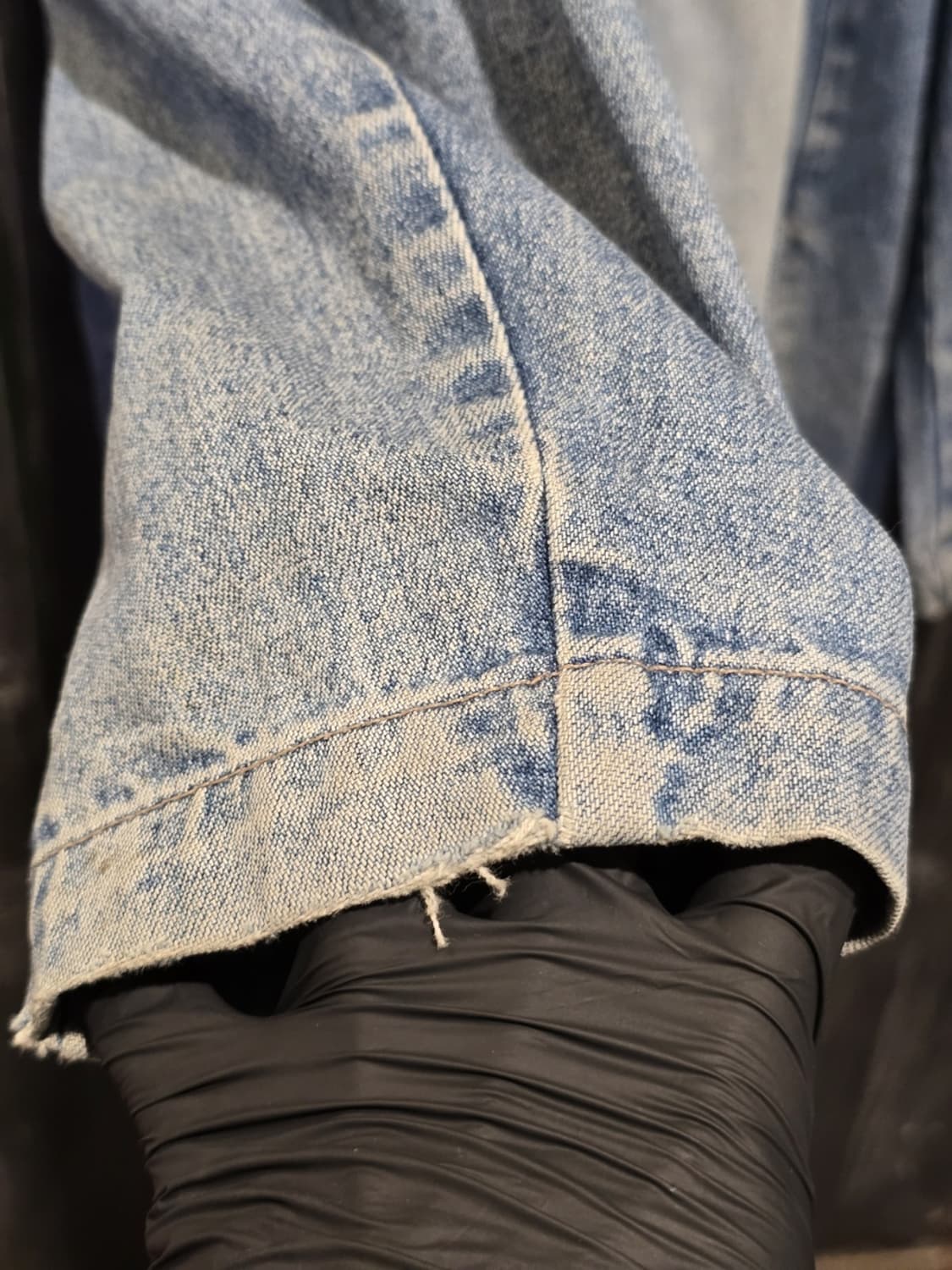 90s Button-Front Overpit Denim Coat 상품이미지4