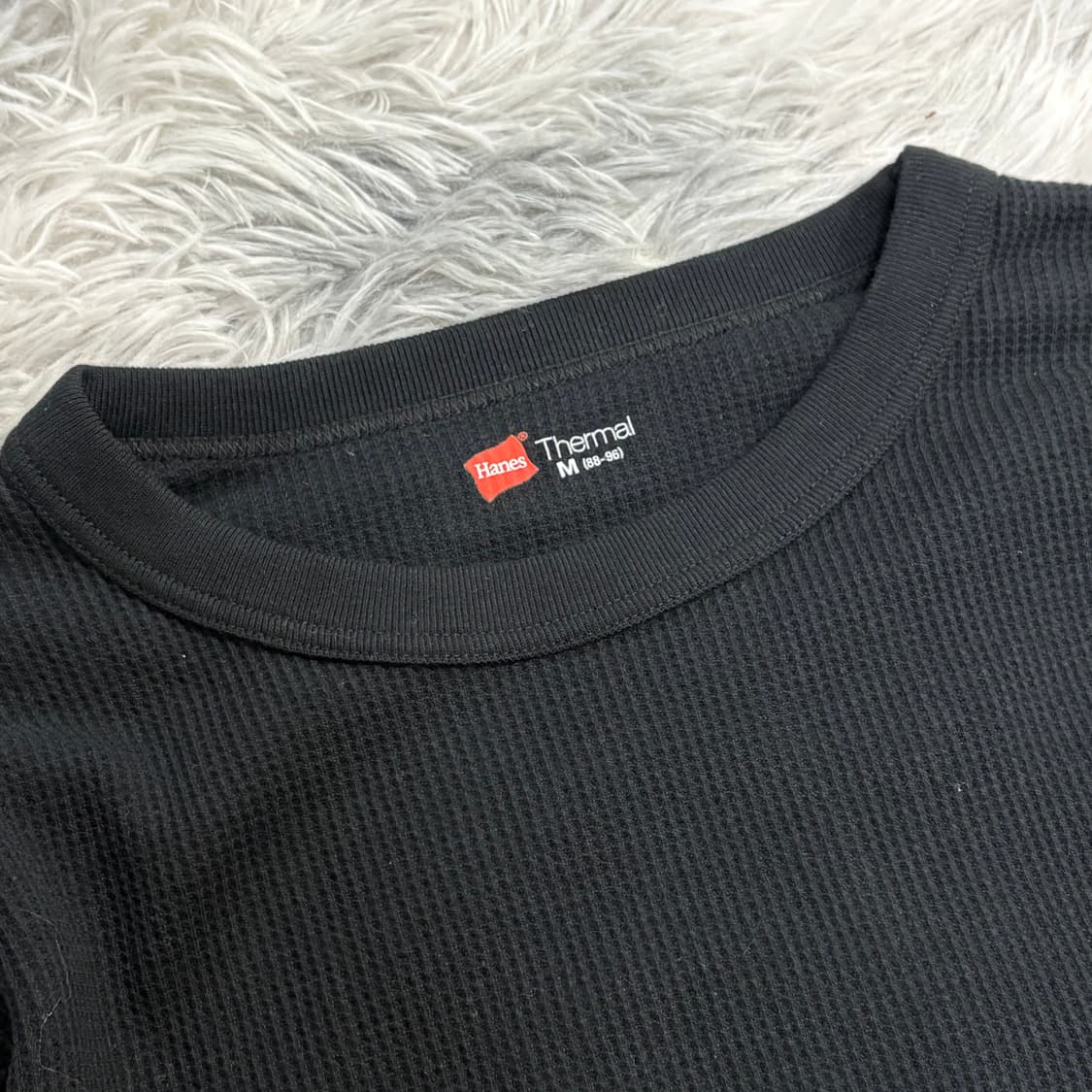 헤인즈 써멀 롱슬리브 블랙 M 상품이미지2