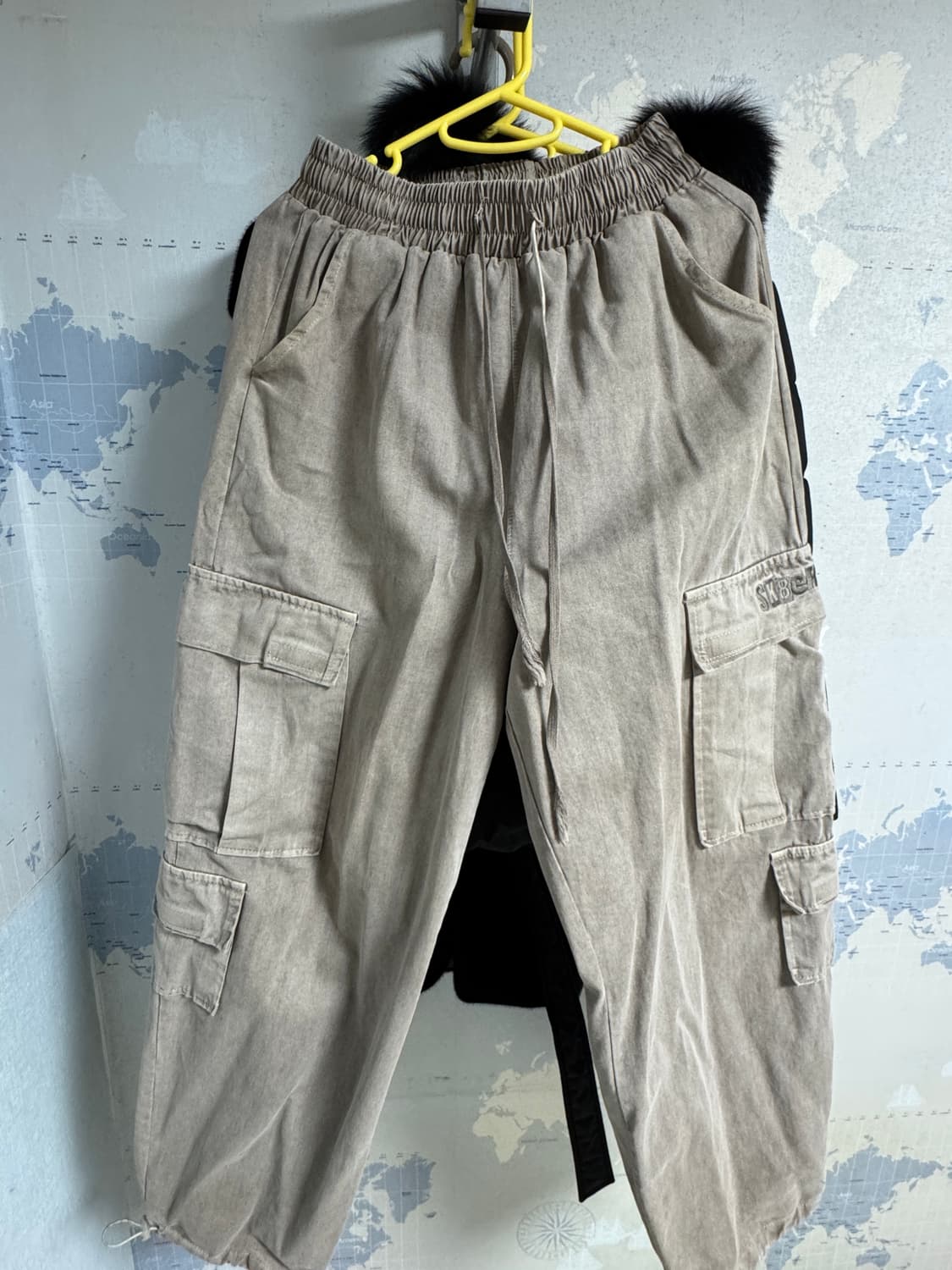 그레이 카고팬츠 스케이터락 상품이미지2