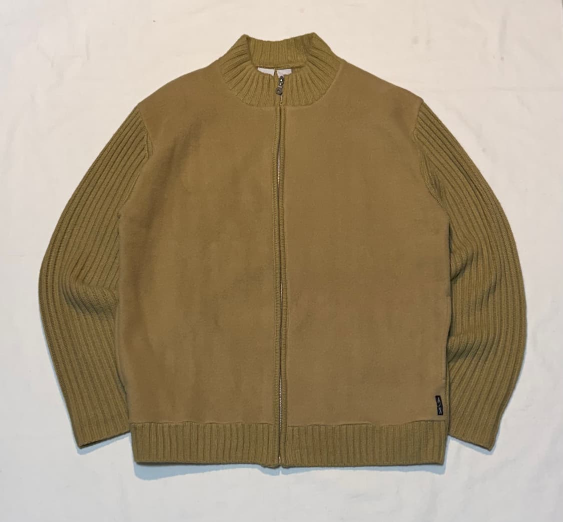 아르마니 익스체인지 니트 집업 자켓 베이지 상품이미지1