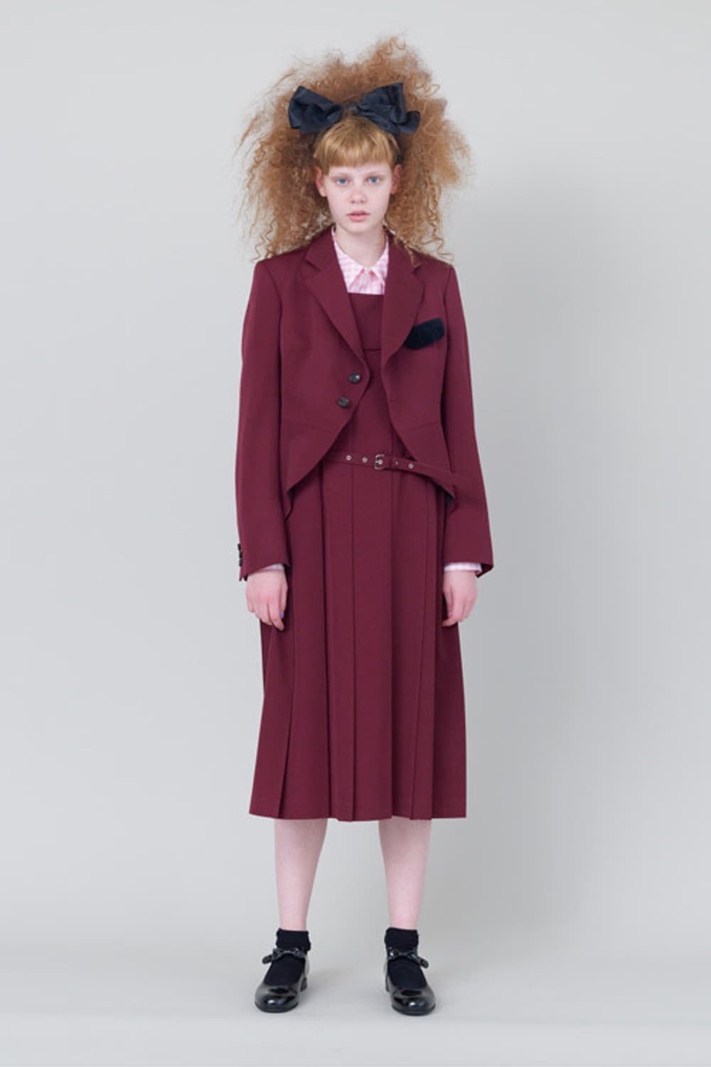 COMMEDESGARCONSGIRL 꼼데가르송걸 민소매 벨티드 원피스 S 상품이미지1