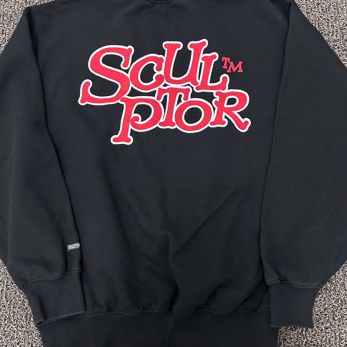 스컬프터 공용 맨투맨 블랙 S 상품이미지6