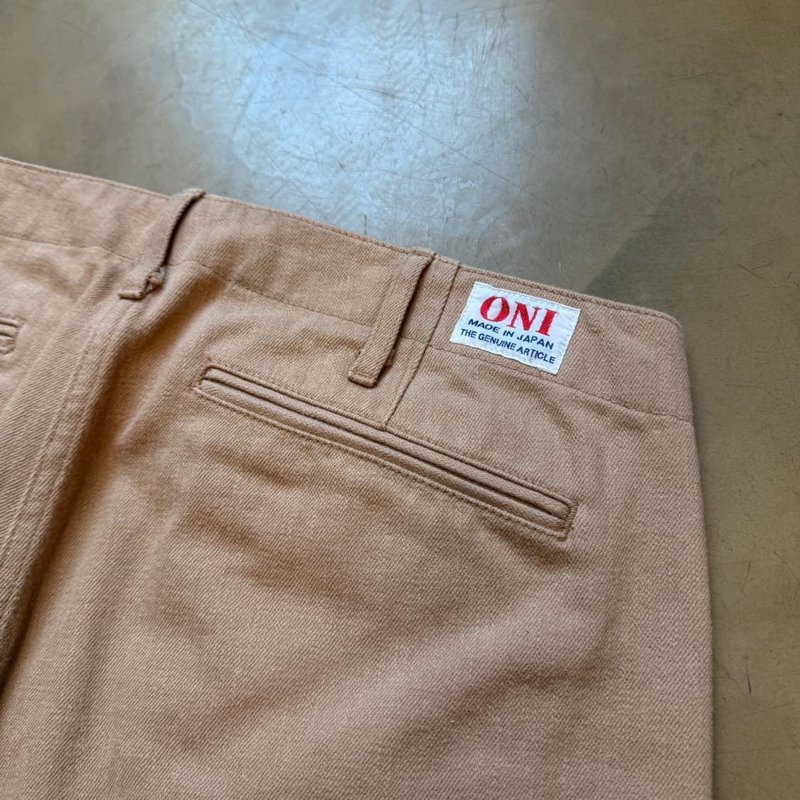 오니 데님 브리티쉬 드릴 셀비지 트라우저 33표기 실측 34 35 상품이미지2